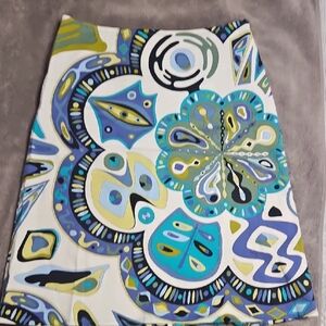 Colorful Abstract Patterned Skirt